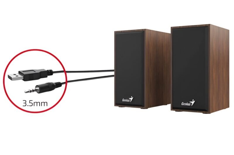 Parlante Genius SP-HF180 6W USB madera