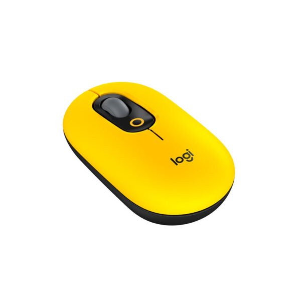 Mouse Logitech POP Inalámbrico Bluetooth Amarillo
