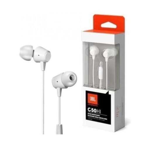 Auriculares JBL C50HI manos libre blanco