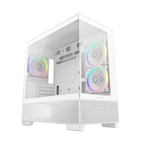 Gabinete DeepCool CG380 3F Panorámico Micro-ATX Blanco