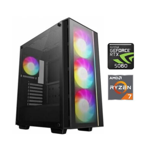 Equipo Gamer Ryzen 7 8700F, 16GB, 1TB, RTX 5060 8GB