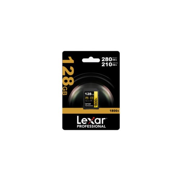 Memoria SDXC Lexar Pro 1800X 128GB UHS-II Gold Series