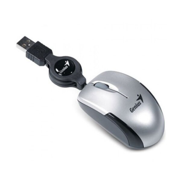 itecs-1940c60195fc16206c687c5c92d6efb8 Mini Mouse Genius Retráctil USB Plateado