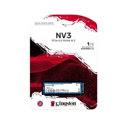 Disco SSD NV3 Kingston 1000GB NVMe M.2 2280 PCIe Gen4x4