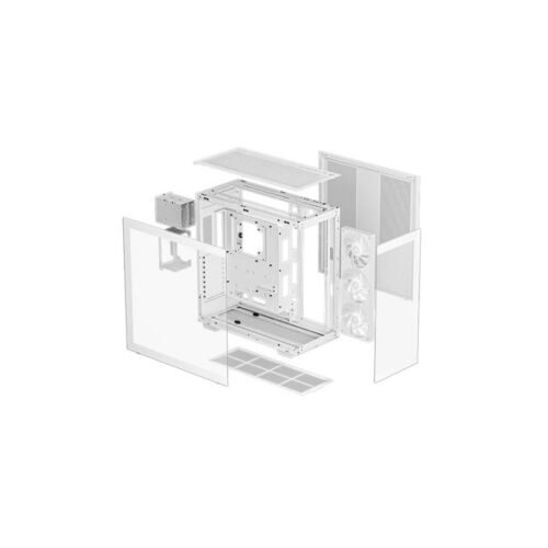 Gabinete DeepCool CH780 WH Panorámico ATX Blanco