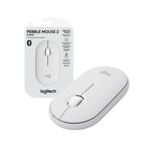 Mouse Logitech M350S Pebble 2 Bluetooth Blanco