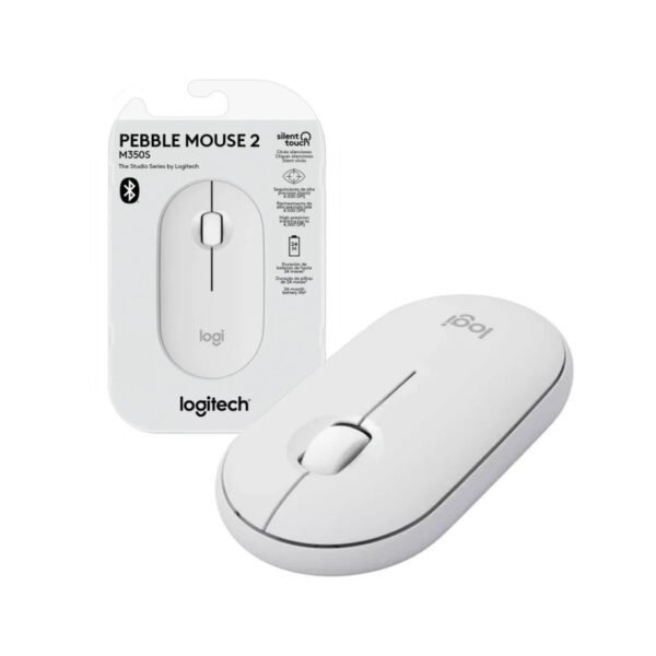 itecs-1abcee1c810587a32413a24f6189cea9 Mouse Logitech M350S Pebble 2 Bluetooth Blanco