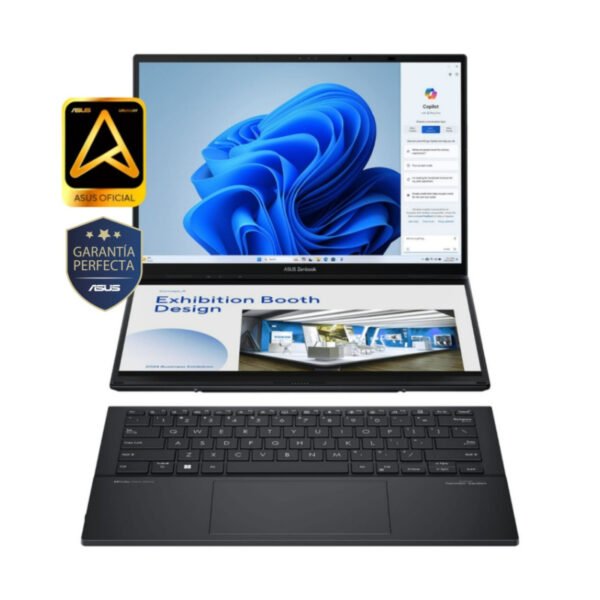 Notebook Asus Zenbook Duo Core Ultra 9 5.4Ghz, 32GB, 1TB SSD, DUAL 14'' 3K Oled Touch
