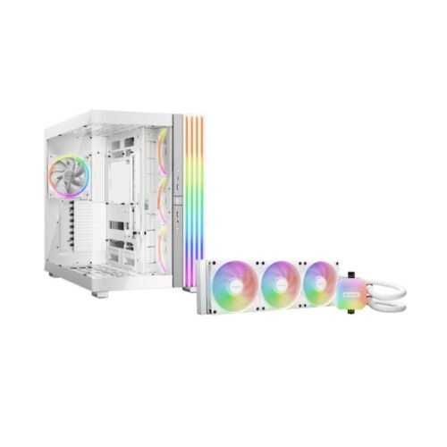 Combo Gabinete y Refrigeración Líquida be quiet! Light Base 900 FX + Light Loop 360mm Blanco
