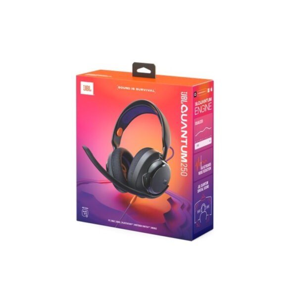 Audifonos JBL Quantum 250 Multiplataforma con Cable Negro