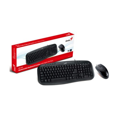 Combo Teclado y Mouse Genius KM-200 USB Negro
