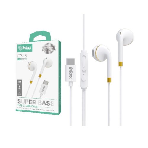 Auriculares Inkax USB tipo-C blancos
