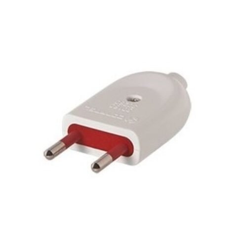 Adaptador Ficha 2L sin Tierra Blanco