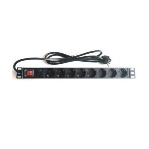 PDU Multitoma para Rack Hikvision 8 Tomas Schuko 1U
