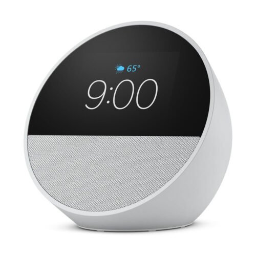 Parlante inteligente y Reloj Amazon Echo Spot blanco