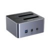 Dock Station Unitek doble bahía para Discos 2.5" y 3.5" SATA III