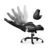 Silla Gamer Lumax ROM Negro/Blanco Reclinable