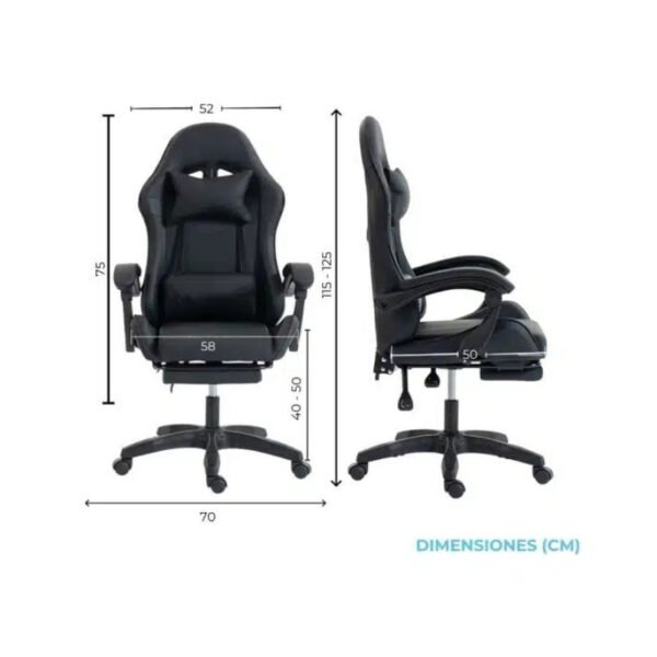 itecs-37026ffe025b5197a76323ff3dfc4765 Silla Gamer ergonómica con masajes y apoyapies negra