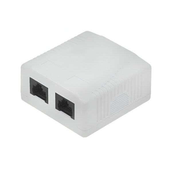 Caja de Pared NRG+ RJ-45 2 Puertos CAT5E