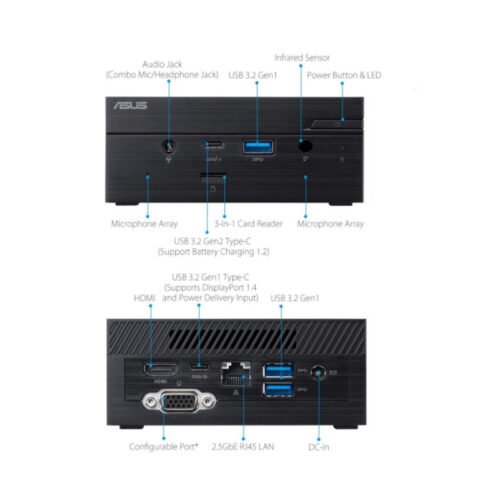 MiniPC Asus PN41 Celeron N4505 Wi-Fi 6 Ultra Compacto