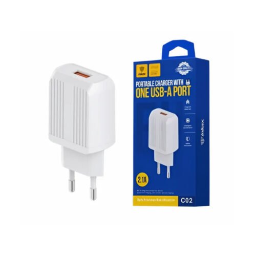 Cargador de Pared Inkax USB-A 2.1A Blanco
