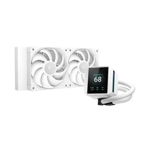 Cooler Líquido DeepCool Mystique 240mm LCD Blanco