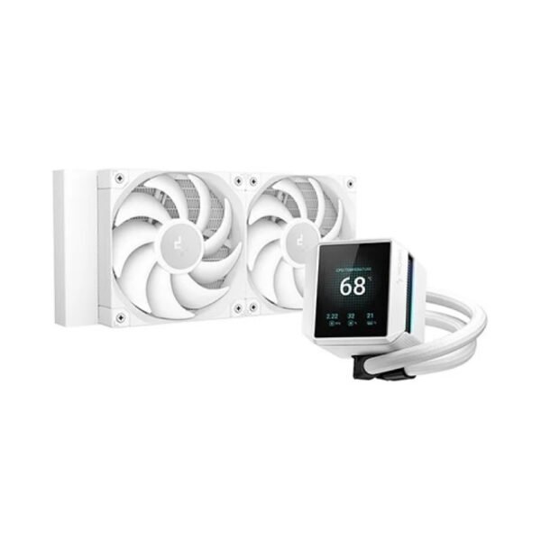 Cooler Líquido DeepCool Mystique 240mm LCD Blanco