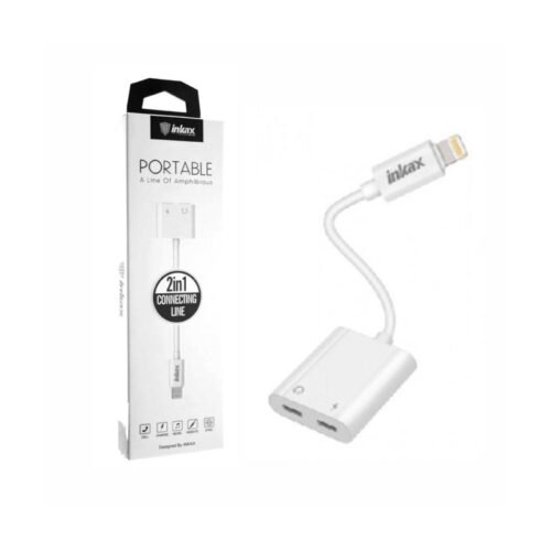 Cable adaptador Lightning Inkax 2 en 1 para Apple