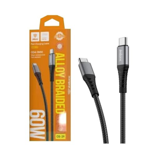 Cable Inkax USB-C 60w 1m negro