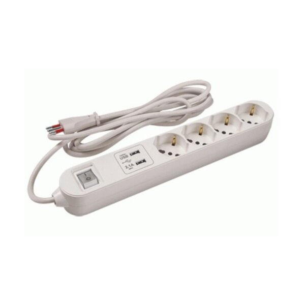 itecs-4660723e443a939a73786c9352ff077e Alargue Conatel 3m 4xSchuko 2xUSB Blanco