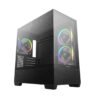 Gabinete DeepCool CG380 3F Micro-ATX 3F ARGB Negro