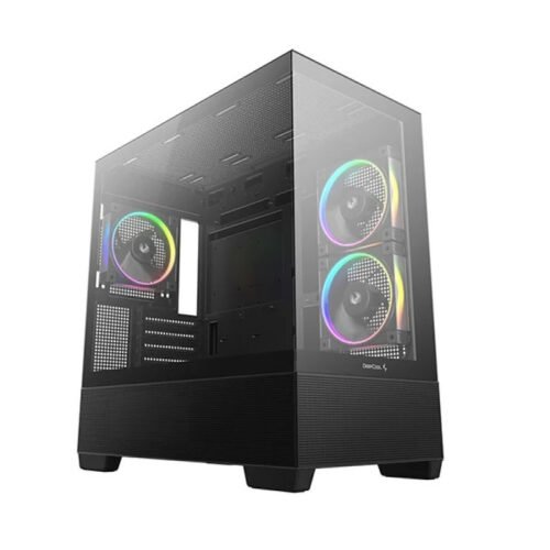 Gabinete DeepCool CG380 3F Micro-ATX 3F ARGB Negro