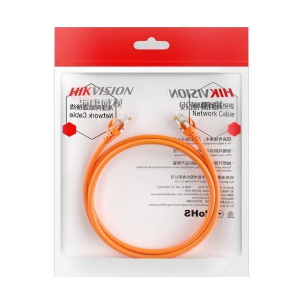 itecs-4bf130d234fbd319701c3d0447abf58a Cable Patchcord Hikvision Cat6 Naranja 2 Metros