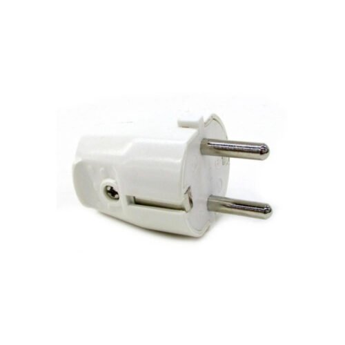 Ficha Schuko Blanca con Tierra 16A