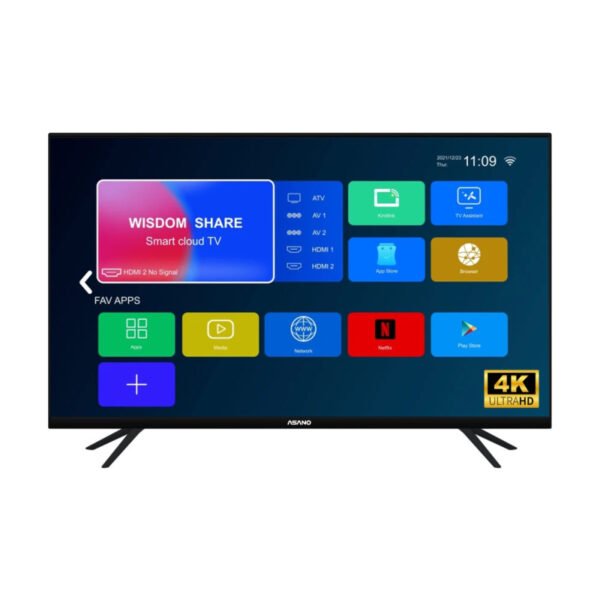 TV LED Asano 55'' 4K sin bordes SMART