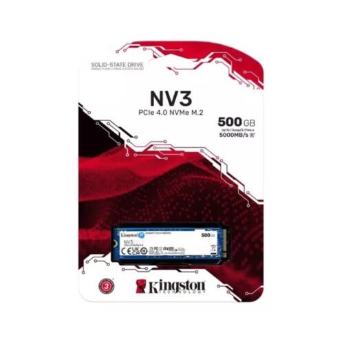 Disco SSD NV3 Kingston 500GB NVMe M.2 2280 PCIe Gen4x4