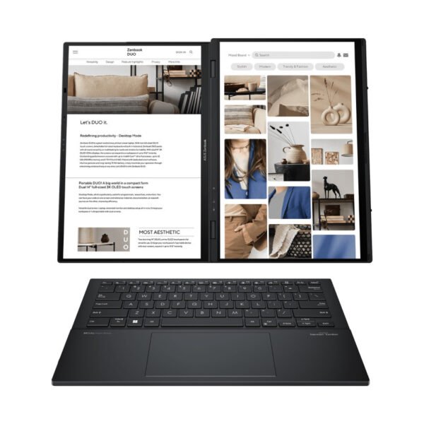 Notebook Asus Zenbook Duo Core Ultra 9 5.4Ghz, 32GB, 1TB SSD, DUAL 14'' 3K Oled Touch