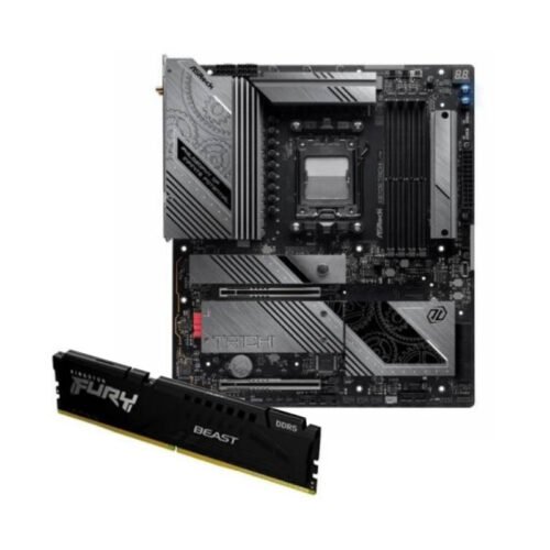 Combo Mother Asrock X870E Taichi Lite AM5 WiFi 7 + Memoria Kingston DDR5 32GB 5600MHz