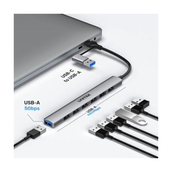 HUB USB-C Unitek 7 en 1