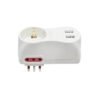 Adaptador 1xSchuko + 2x3L a 3L + 2USB Conatel