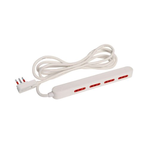 Alargue Conatel Angosto 3m 4x3L 2500W Blanco