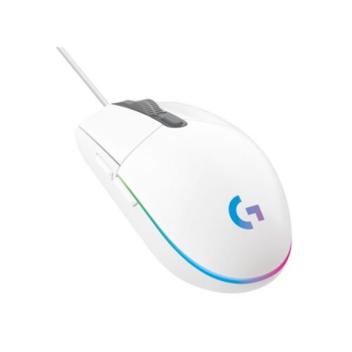 Mouse Logitech G203 Lightsync RGB blanco