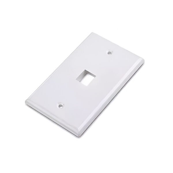 Plaqueta NRG+ RJ45 1 Puerto Blanco
