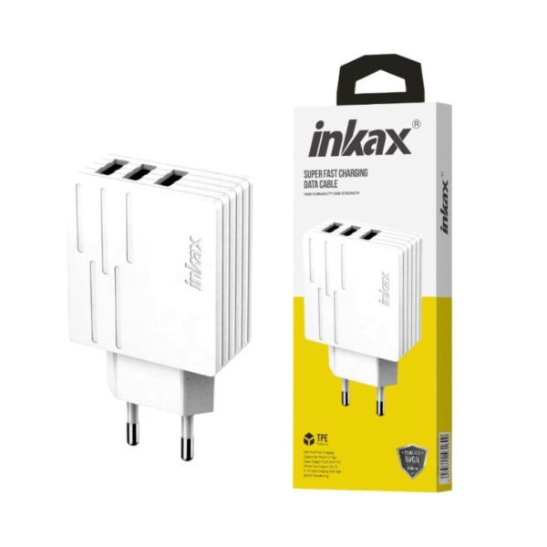 itecs-5f0ea1d93c4c2ae4caf8ef236a365d13 Cargador Inkax 3xUSB-A 28W 2.1A blanco