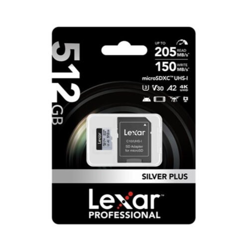 Memoria microSDXC Lexar Professional 512GB Silver Plus