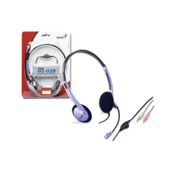 Auriculares Genius HS-02B con micrófono azul