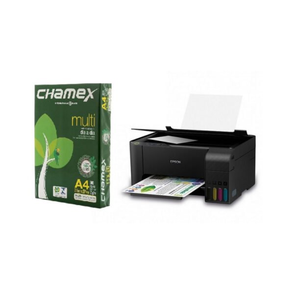 Impresora Multifunción Epson L3210 + Resma Papel Chamex A4 75g