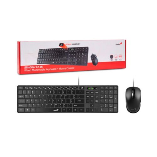 Combo Teclado y Mouse Genius SlimStar C126 USB Negro
