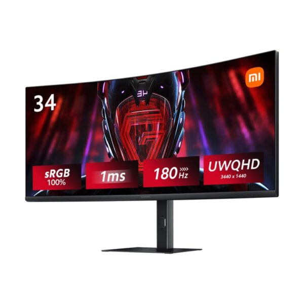 Monitor Curvo Xiaomi 34" 180Hz 1ms UWQHD