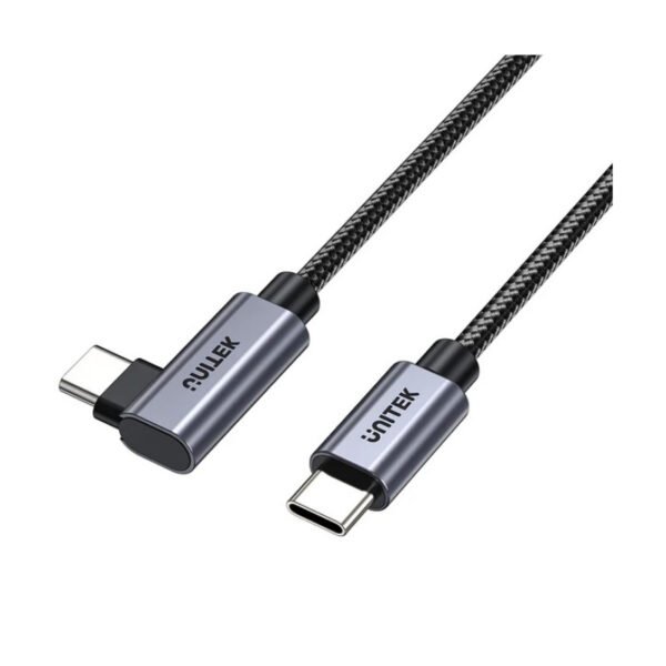 Cable Unitek USB-C a USB-C 90 grados PD 100w 3m